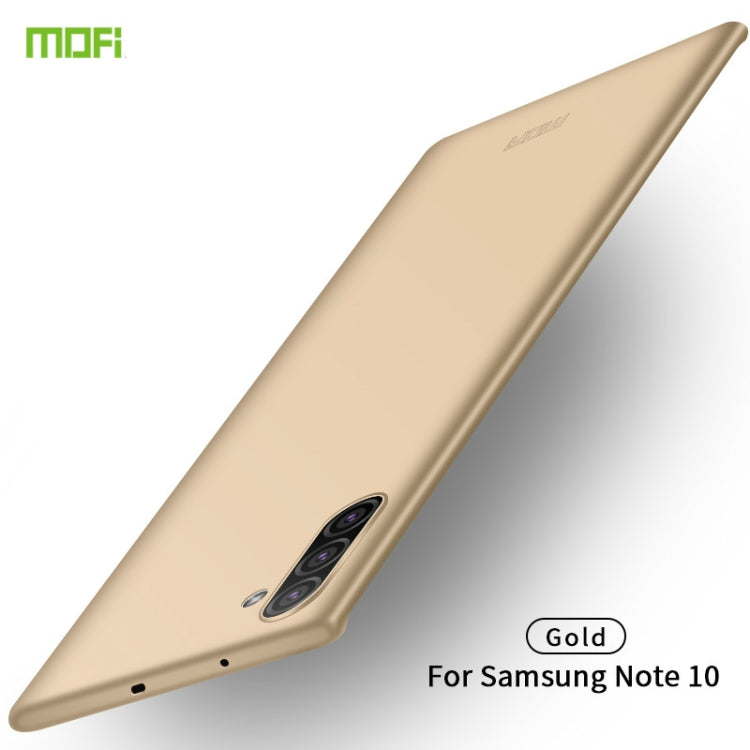 MOFI Frosted PC Ultra-thin Hard Case for Galaxy Note10(Gold) - Galaxy Phone Cases by MOFI | Online Shopping UK | buy2fix