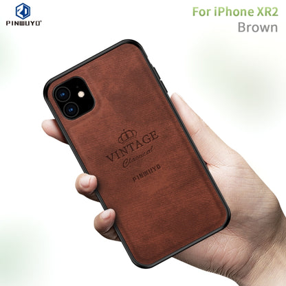 For iPhone 11 PINWUYO Shockproof Waterproof Full Coverage PC + TPU + Skin Protective Case (Brown) - iPhone 11 Cases by PINWUYO | Online Shopping UK | buy2fix