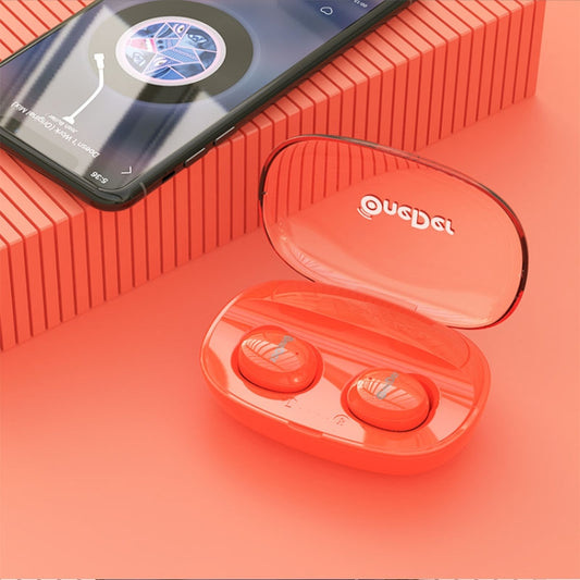 OneDer W12 Wireless Earphone with Waterproof IPX5 HD Stereo Sound TWS Bluetooth Earphone(Orange) - TWS Earphone by OneDer | Online Shopping UK | buy2fix