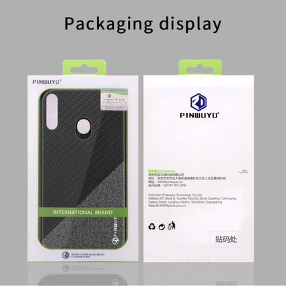 For Galaxy A20S PINWUYO Rong Series  Shockproof PC + TPU+ Chemical Fiber Cloth Protective Cover(Brown) - Galaxy Phone Cases by PINWUYO | Online Shopping UK | buy2fix