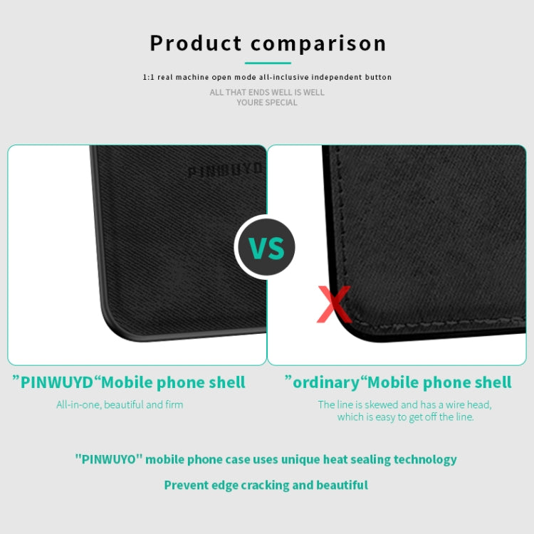 For Xiaomi RedMi Note 8 PINWUYO Zun Series PC + TPU + Skin Waterproof And Anti-fall All-inclusive Protective Shell(Blue) - Xiaomi Cases by PINWUYO | Online Shopping UK | buy2fix