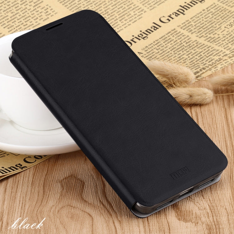 For Xiaomi RedMi 8A MOFI Rui Series Classical Leather Flip Leather Case With Bracket Embedded Steel Plate All-inclusive(Black) - Xiaomi Cases by MOFI | Online Shopping UK | buy2fix