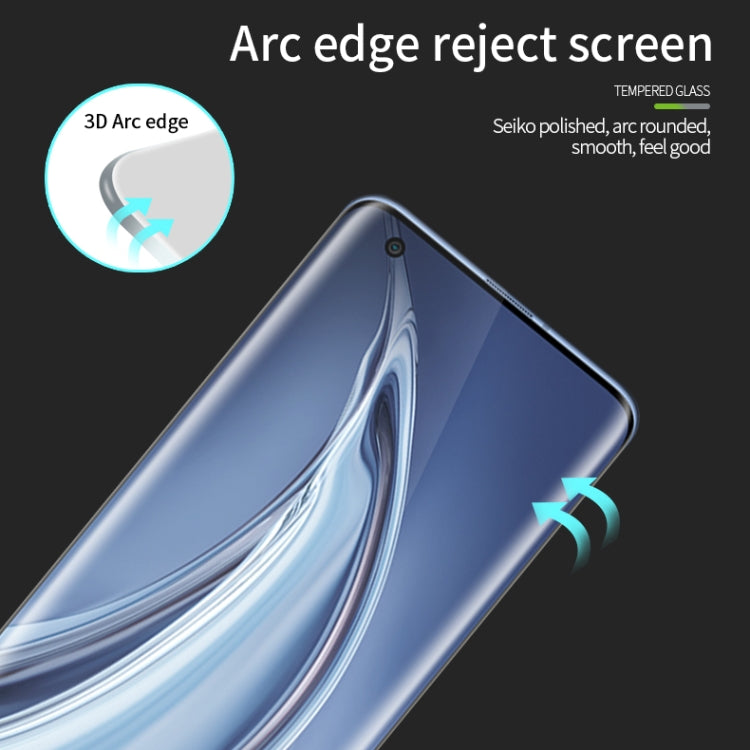 For Xiaomi Mi 10 Pro PINWUYO 9H 3D Hot Bending Tempered Glass Film(Black) -  by PINWUYO | Online Shopping UK | buy2fix