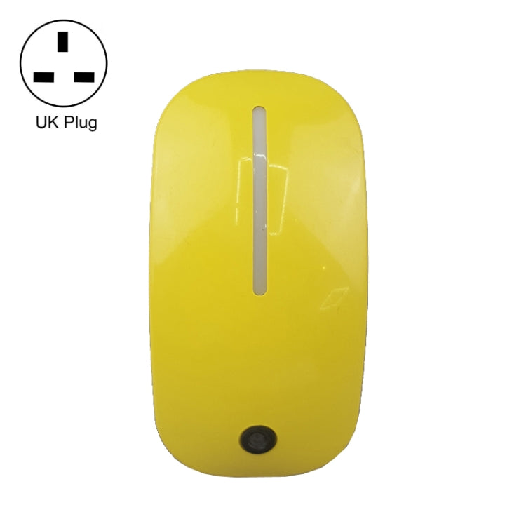 A66 Mouse Type LED Intelligent Light Control Night Light, Plug:UK Plug(Yellow) - Sensor LED Lights by buy2fix | Online Shopping UK | buy2fix