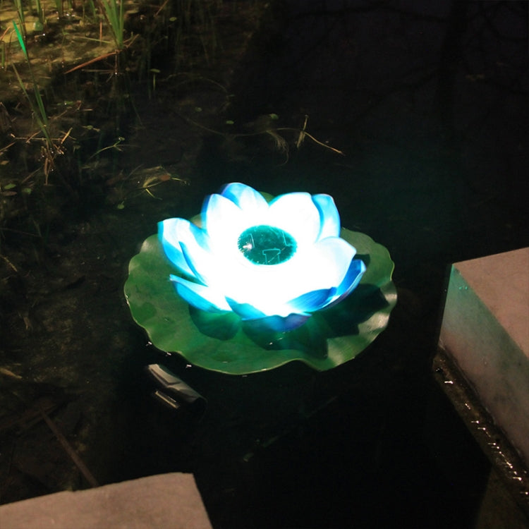 Solar Outdoor Waterproof Floating Light Garden Courtyard Lotus Light(White) - Solar Lights by buy2fix | Online Shopping UK | buy2fix