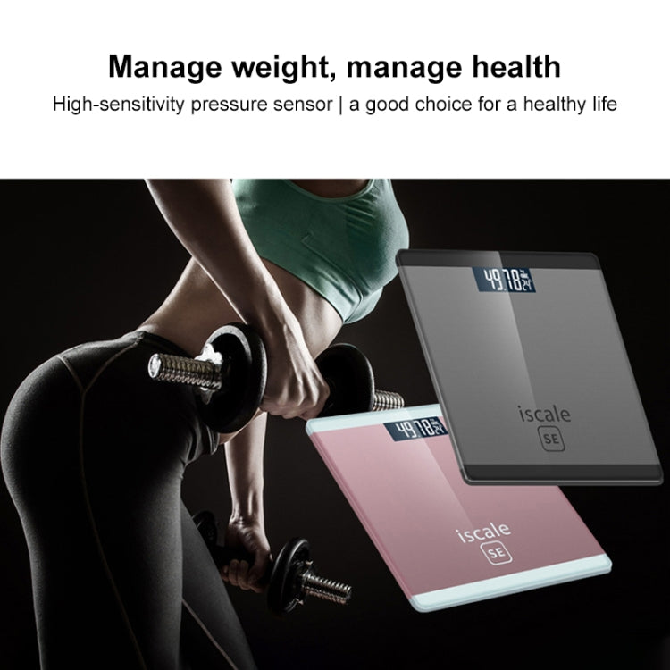 ISCALE SE Human Body Intelligent Electronic Scale Household Weight Scale Adult Body Fat Scale(Rose Gold) - Body Scales by buy2fix | Online Shopping UK | buy2fix