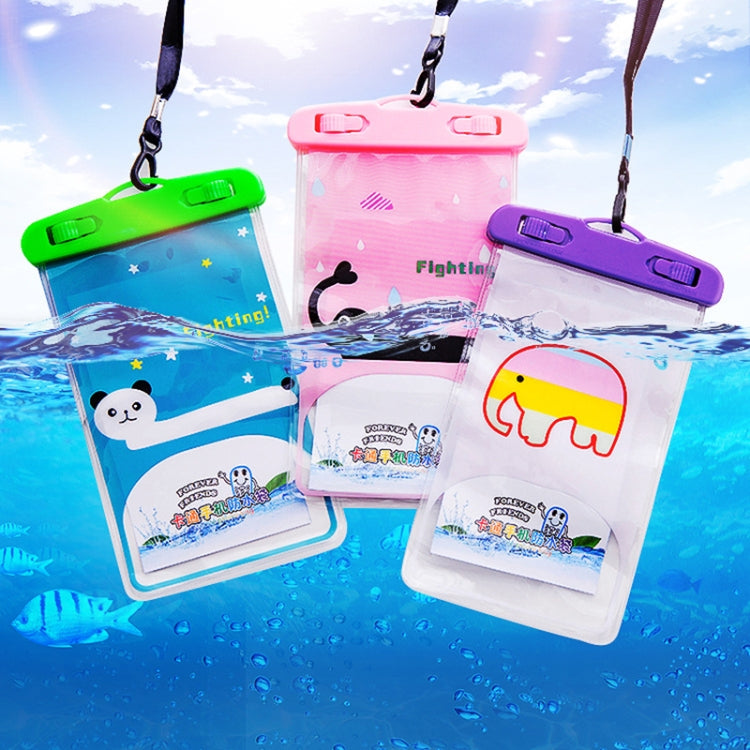 10 PCS Large Outdoor Photo Transparent Waterproof Cartoon Mobile Phone Bag, Style:Elephant - Waterproof Bag by buy2fix | Online Shopping UK | buy2fix