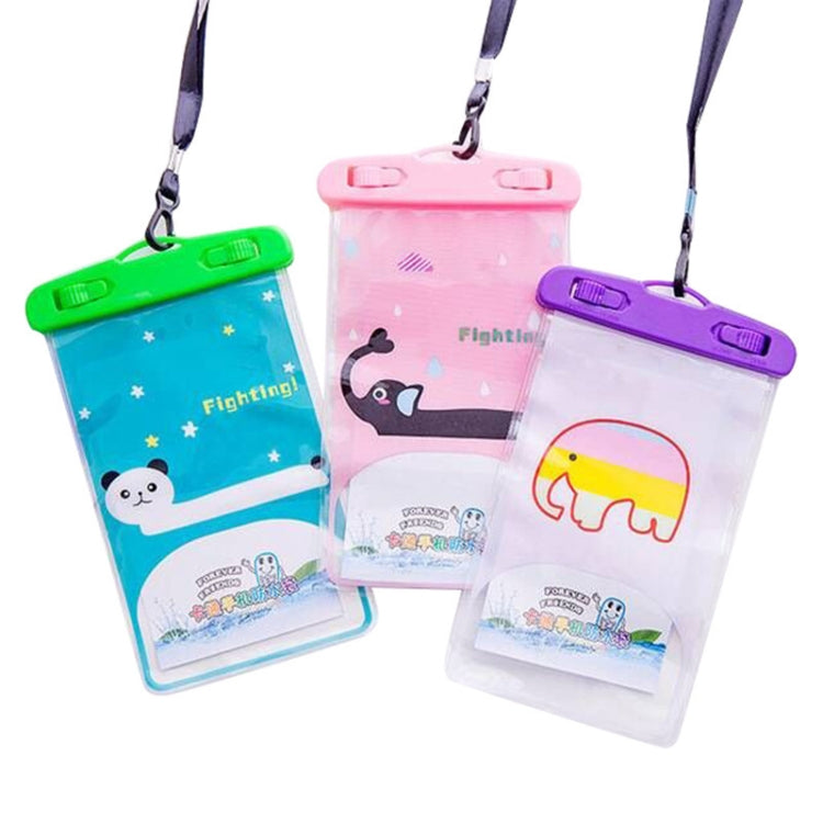 10 PCS Large Outdoor Photo Transparent Waterproof Cartoon Mobile Phone Bag, Style:Crocodile - Waterproof Bag by buy2fix | Online Shopping UK | buy2fix