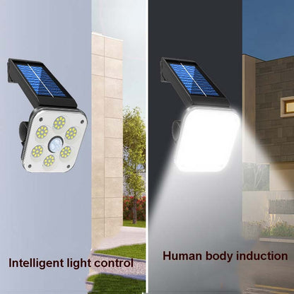 54 LED Solar Wall Light Outdoor Waterproof Human Body Induction Garden Lamp Street Light - Solar Lights by buy2fix | Online Shopping UK | buy2fix