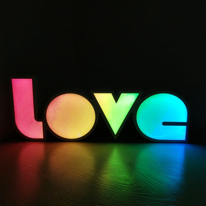 LED Letter Light Box Conjoined LOVE Shape Decoration Lamp(Light Box 2) - Novelty Lighting by buy2fix | Online Shopping UK | buy2fix