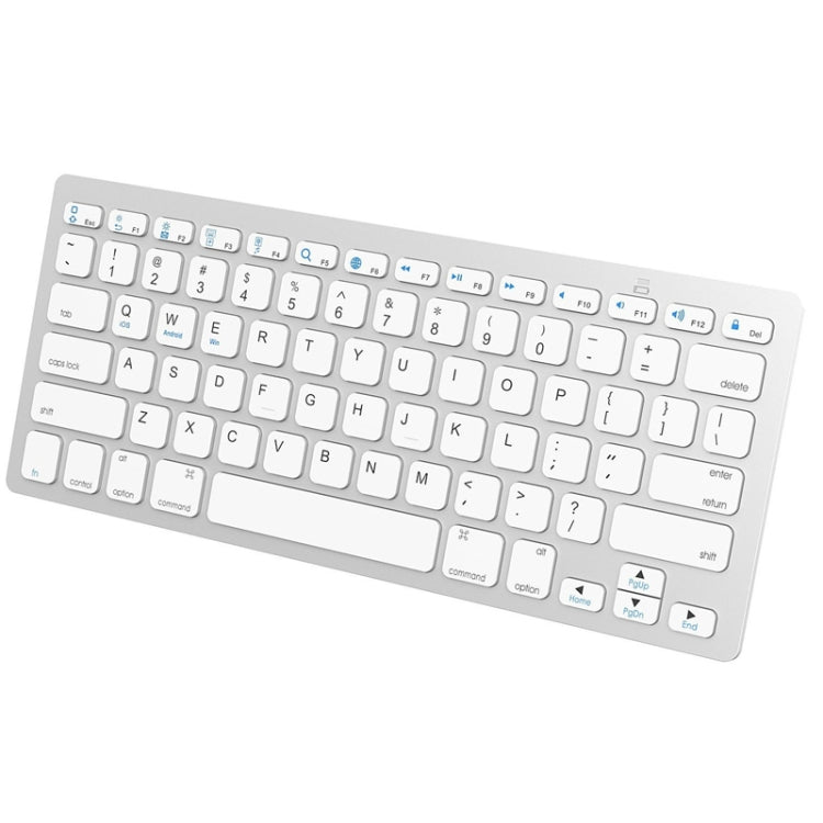 X5 2 in 1 Ultra-Thin Mini Wireless Bluetooth Keyboard + Bluetooth Mouse Set, Support Win / Android / IOS System(Silver) - Universal Keyboard by buy2fix | Online Shopping UK | buy2fix
