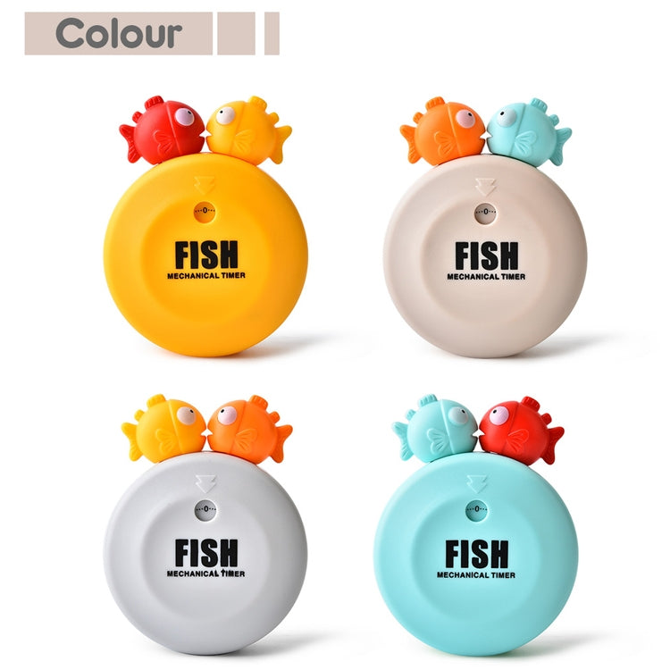 Animal Cartoon Mechanical Timer Refrigerator Magnet Timer, Specification:  Bubble Fish (Beige) - Digital Countdown by buy2fix | Online Shopping UK | buy2fix