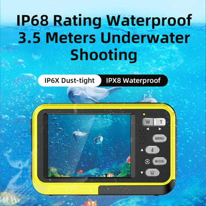 WDC901 3.5m Waterproof 48MP HD Dual Screen Outdoor Sports Digital Camera UK Plug(Green) - Children Cameras by buy2fix | Online Shopping UK | buy2fix