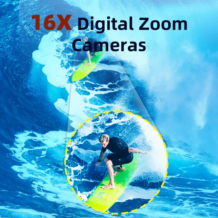 WDC901 3.5m Waterproof 48MP HD Dual Screen Outdoor Sports Digital Camera US Plug(Black) - Children Cameras by buy2fix | Online Shopping UK | buy2fix