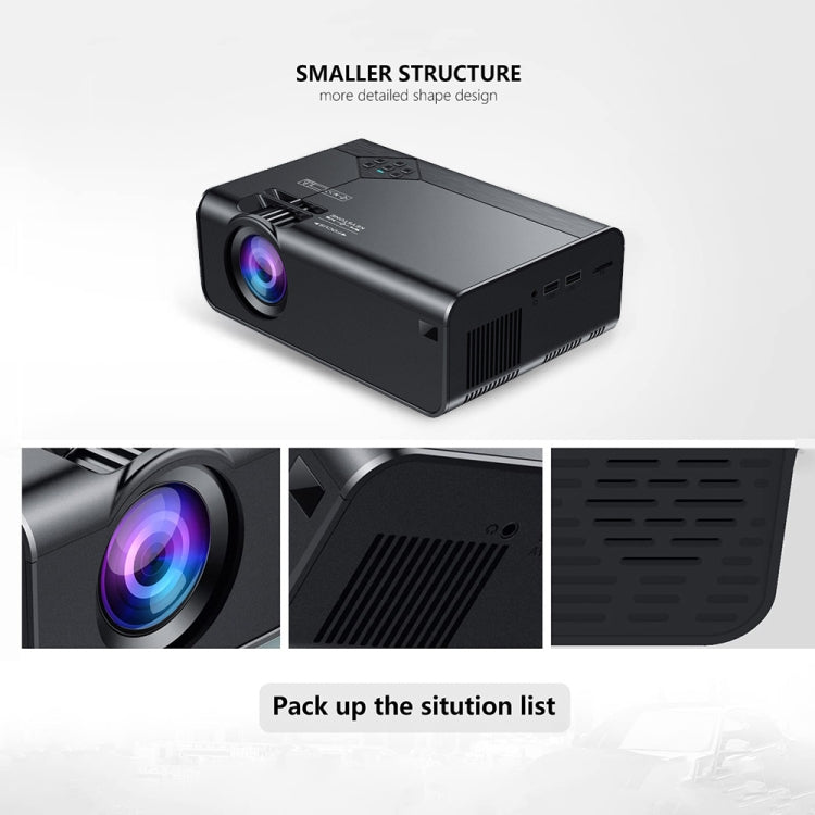 W18 1280 X 720P Portable Home HD LED Wireless Smart Projector, Spec: Android Model(UK Plug) - LED Projector by buy2fix | Online Shopping UK | buy2fix