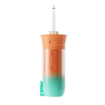 S57 Household Portable Electric Tooth Flusher(Orange with 4 Nozzles) - Oral Irrigators by buy2fix | Online Shopping UK | buy2fix