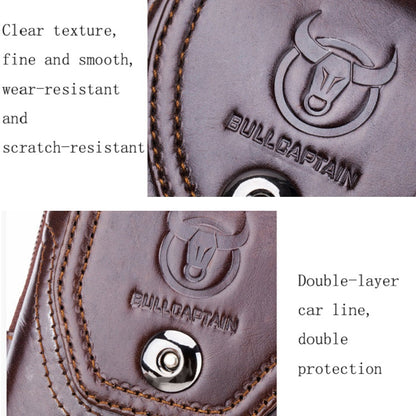 BULL CAPTAIN  Leather Multifunctional Waist Bag For Men(Brown-09) - Wallets by BULL CAPTAIN | Online Shopping UK | buy2fix