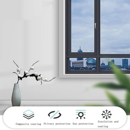 Sunscreen Shading Film One-way Perspective Anti-peeping Glass Sticker, Specification: 30x100cm(Green Silver Single Permeable) - Door & Window Films by buy2fix | Online Shopping UK | buy2fix