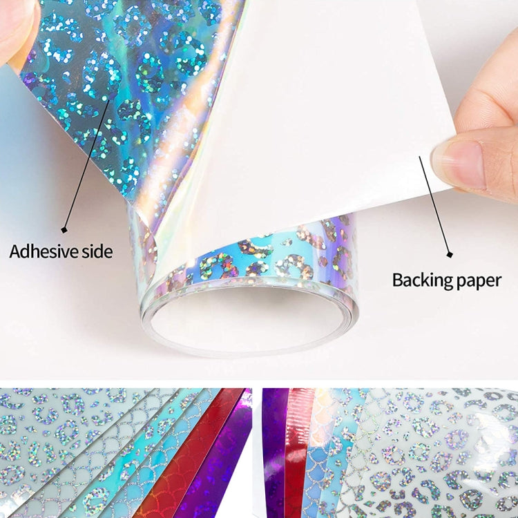 30.5cm x 50cm Gradient Self Adhesive Vinyl DIY Graphics for Home Window Decal Decor, Color: Colored Fish Scales - Decorative Sticker by buy2fix | Online Shopping UK | buy2fix