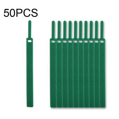 50 PCS Needle Shape Self-adhesive Data Cable Organizer Colorful Bundles 10 x 130mm(Green) - Cable Organizer by buy2fix | Online Shopping UK | buy2fix