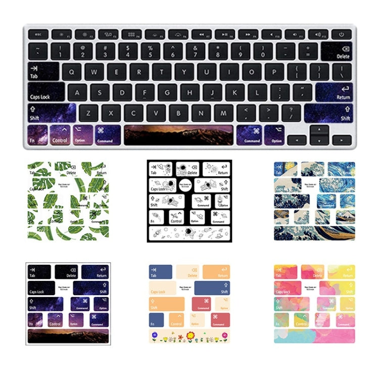 for Macbook Air 13.3 inch 5pcs Laptop Keyboard PVC Sticker(Mountain) - Keyboard Protector by buy2fix | Online Shopping UK | buy2fix