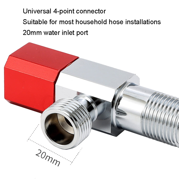 Hot and Cold Water Pipe Faucet 4 Points Water Stop Switch Valve, Style: Six-side Universal Alloy Wheel - Faucets & Accessories by buy2fix | Online Shopping UK | buy2fix
