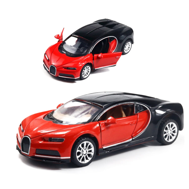 1:36 Simulation Alloy Sports Car Model Children Toy Car Baking Cake Decorative Ornament(Black Red) - Model Toys by buy2fix | Online Shopping UK | buy2fix
