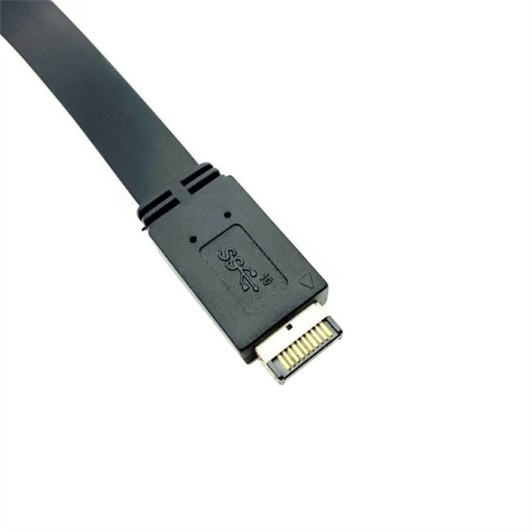 USB 3.1 Type-E To USB-C / Type-C Connector Front Panel Header 0.3m Low Profile Bracket - Cable & Adapters by buy2fix | Online Shopping UK | buy2fix