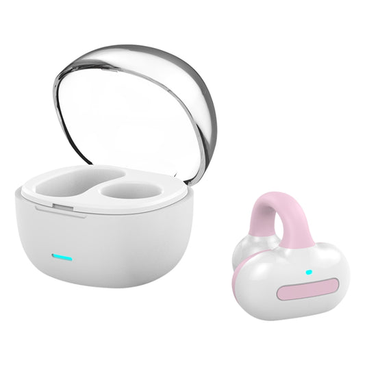 Ear Clip Type With Charging Warehouse Touch Bone Conduction Bluetooth Earphone, Color: Pink - Bluetooth Earphone by buy2fix | Online Shopping UK | buy2fix