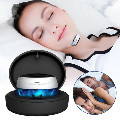 Smart Anti-snoring Device TENS Double Pulse Sound Wave Induction Sleep Snoring Breathing Corrector(Black) - Anti Snoring Tools by buy2fix | Online Shopping UK | buy2fix