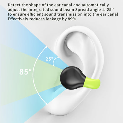 Business Binaural Digital Display Clip-On Bluetooth Earphone With Charging Compartment(White+Gray) - Bluetooth Earphone by buy2fix | Online Shopping UK | buy2fix