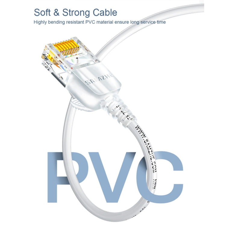 SAMZHE Cat6A Ethernet Cable UTP Network Patch Cable 20m(White) - Lan Cable and Tools by SAMZHE | Online Shopping UK | buy2fix