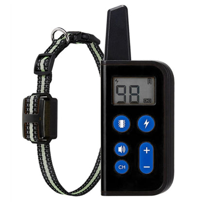 800m Remote Control Dog Trainer Stop Barker Electrical Shock Vibration Pet Collar(Black) - Training Aids by buy2fix | Online Shopping UK | buy2fix