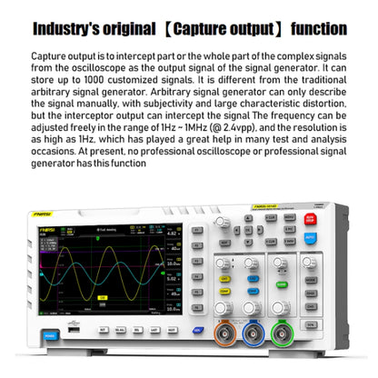 FNIRSI 2 In 1 Dual-Channel 100M Bandwidth Digital Oscilloscope 1GS Sampling Signal Generator, EU Plug 1014D +P4100 Probe - Digital Multimeter by FNIRSI | Online Shopping UK | buy2fix