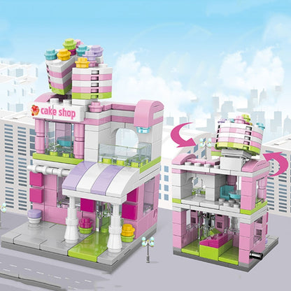 LELE BROTHER Children Assembling Mini City Street Scene Building Blocks, Style: 8613-4 Juice Car - Building Blocks by LELE BROTHER | Online Shopping UK | buy2fix