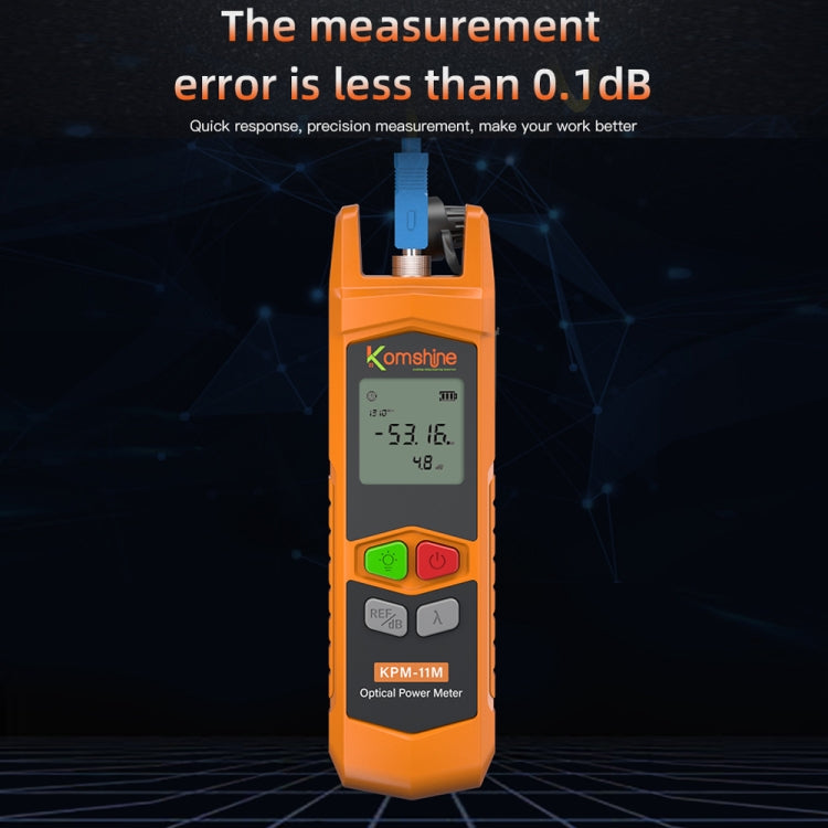 Komshine High Precision Optical Power Meter Mini Fiber Optic Light Attenuation Tester With LED, Specification: A-L/-70dBM to +6DBM - Fiber Optic Test Pen by Komshine | Online Shopping UK | buy2fix