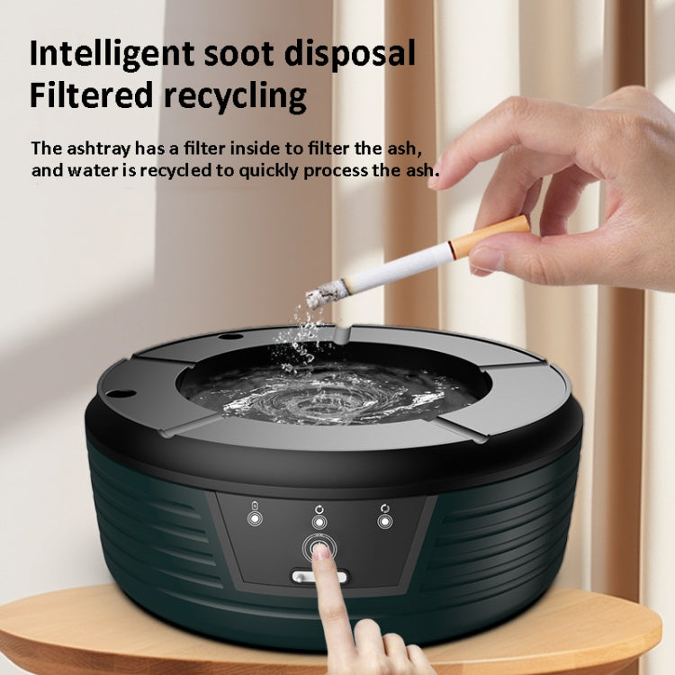 Inductive Automatic Flushing Ashtray Purifies The Air and Removes Cigarette Smell(White) - Cigarette Box & Ashtrays by buy2fix | Online Shopping UK | buy2fix