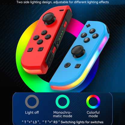 JOY-02 Gaming Left And Right Handle With RGB Lights Body Feel Bluetooth Gamepad For Switch / Switch OLED / Switch Pro / Switch Lite / Switch Joycon(White) - Gamepads by buy2fix | Online Shopping UK | buy2fix