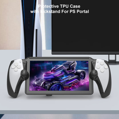 For PlayStation Portal Handle JYS TPU Protective Case With Stand(White) - Cases by JYS | Online Shopping UK | buy2fix