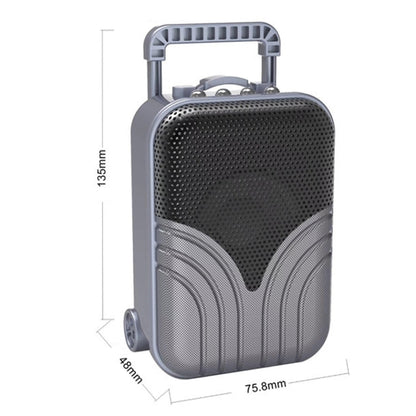 X1 Mini Trolley Case Bluetooth Speaker Retro Card Radio Portable Audio, Color: Red - Mini Speaker by buy2fix | Online Shopping UK | buy2fix