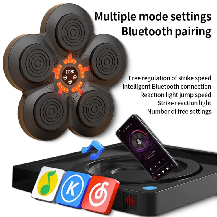 LED Light Smart Bluetooth Music Boxing Machine Home Punch-free Wall-mounted Electronic Boxer with Kids Gloves - Boxing by buy2fix | Online Shopping UK | buy2fix
