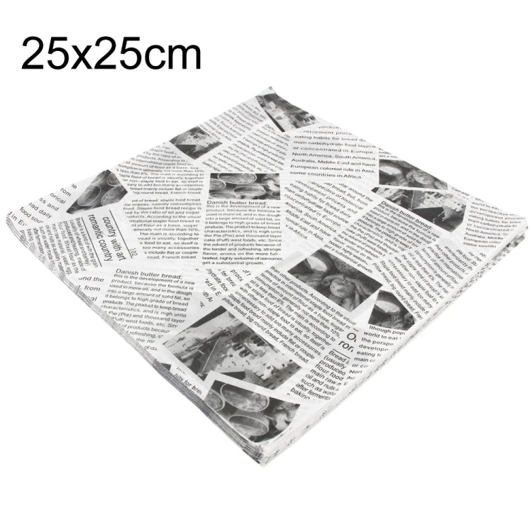 500sheets /Pack Deli Greaseproof Paper Baking Wrapping Paper Food Basket Liners Paper  25 x 25cm White - Retail Packaging by buy2fix | Online Shopping UK | buy2fix