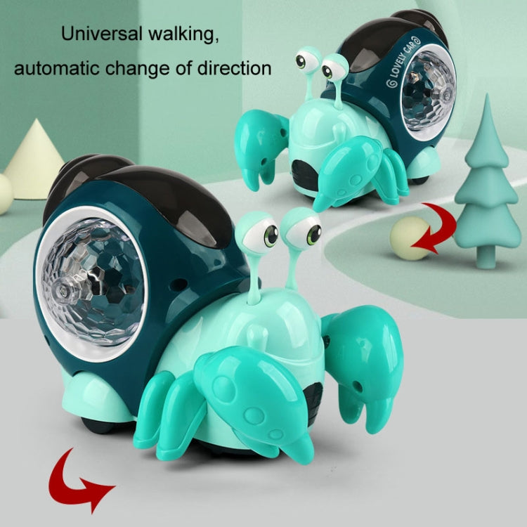 Crawling Hermit Crab Educational Electrical Toys Universal Music Light Projection Cartoon Children Toys(Orange) - Electronic Pets by buy2fix | Online Shopping UK | buy2fix