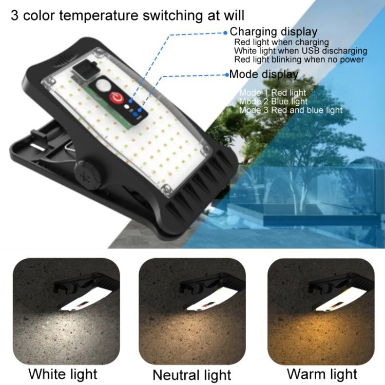 Solar Outdoor Clip Light LED Courtyard Garden Lamp Human Induction Wall Light Emergency Light, Style: Standard Model - Solar Lights by buy2fix | Online Shopping UK | buy2fix