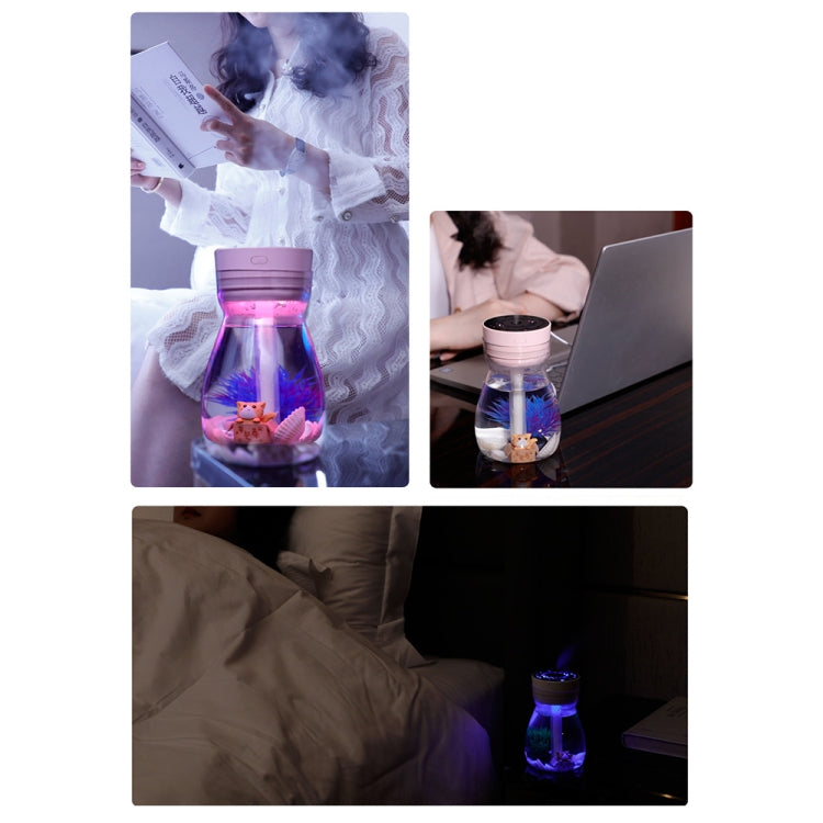 FH-068 Mini USB Car Home Colorful Light Bottle Micro Landscape Humidifier(White) - Air Purifiers & Accessories by buy2fix | Online Shopping UK | buy2fix