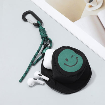 Portable Fisherman Hat Bag Coin Key Pouch Mini Bag Hanger, Color: Black Smiley Face - Wallets by buy2fix | Online Shopping UK | buy2fix