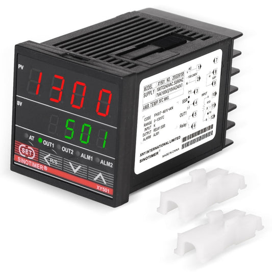 SINOTIMER XY501 Short Shell Intelligent PID Temperature Control Instrument Heating Refrigeration Relay SSR Solid State Output - Thermostat & Thermometer by SINOTIMER | Online Shopping UK | buy2fix