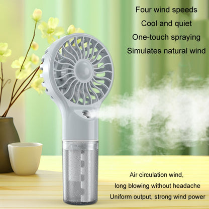 USB Rechargeable Handheld Misting Fan Portable Hydration Electrical Fan(Grey) - Electric Fans by buy2fix | Online Shopping UK | buy2fix