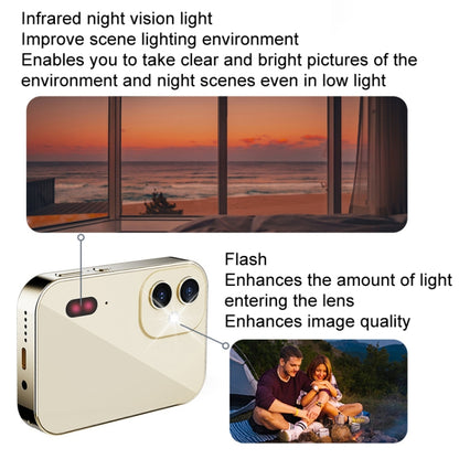 D6 CCD HD Digital Camera Movie Music Smart Camera Touch Screen Student Card Video Recorder, Excluding Memory(White) - Video Cameras by buy2fix | Online Shopping UK | buy2fix