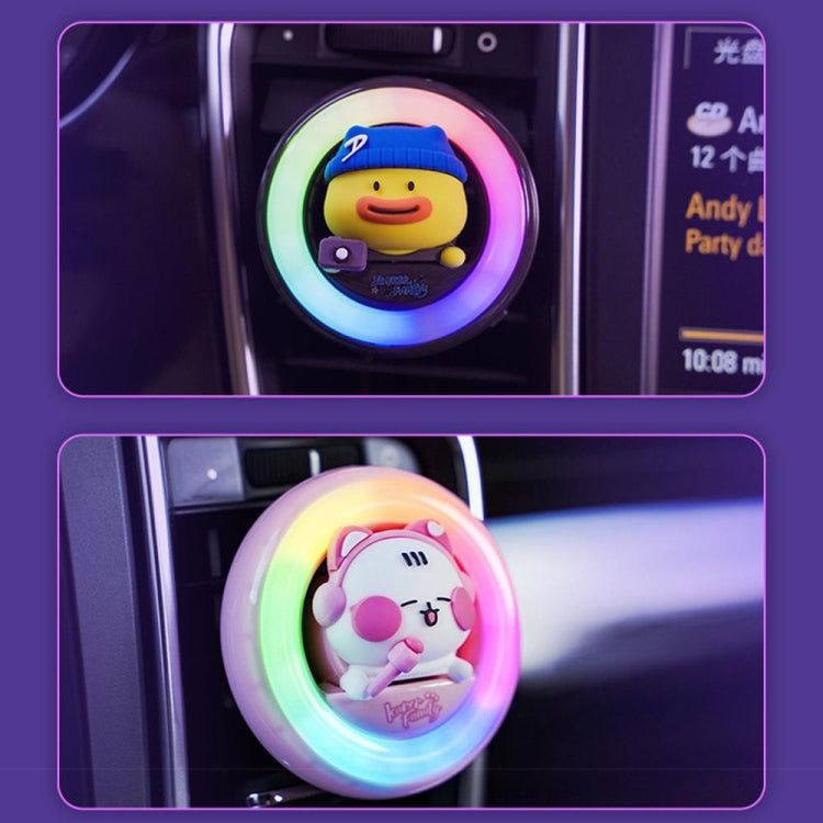 ICARER FAMILY XX-28 Car Aromatherapy Colorful Rhythm Lights Air Vent Aromatherapy Decoration(Purple) - Air Freshener by ICARER FAMILY | Online Shopping UK | buy2fix